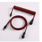 "Chubby" USB To Type C Spring Keyboard Cable