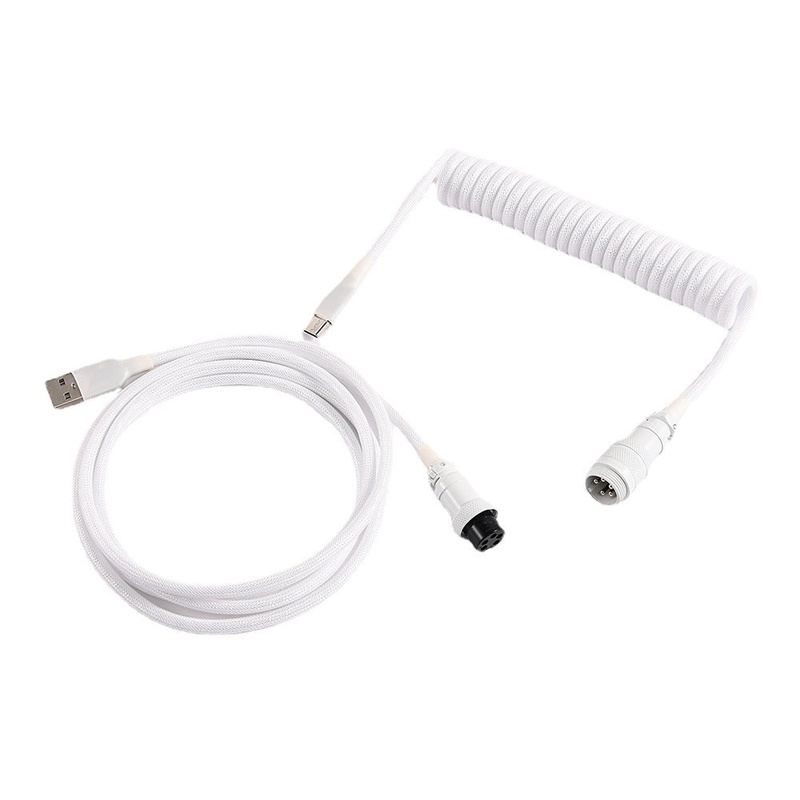 "Chubby" USB To Type C Spring Keyboard Cable