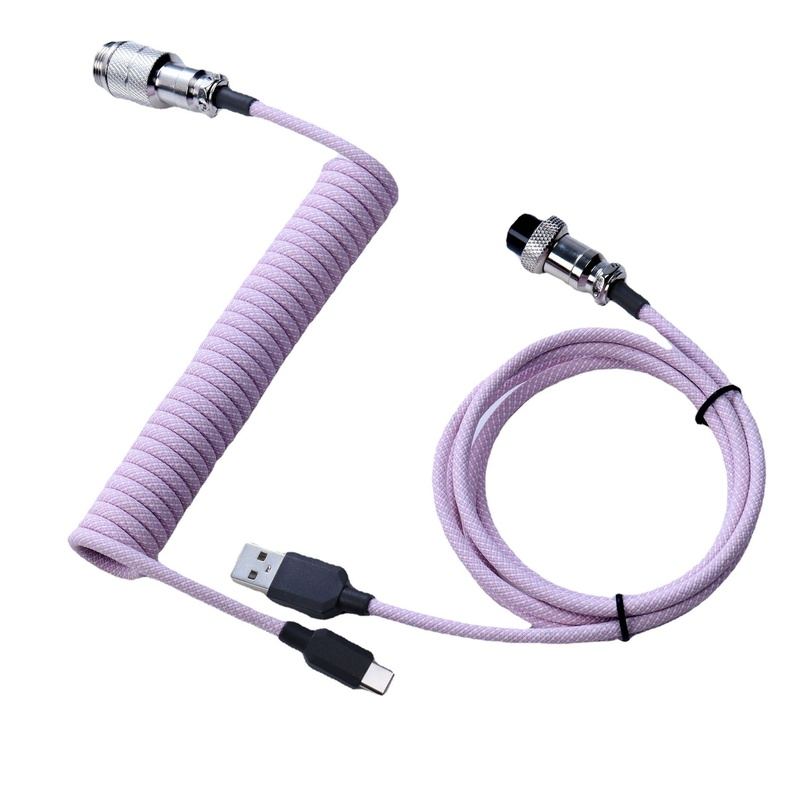 "Chubby" USB To Type C Spring Keyboard Cable