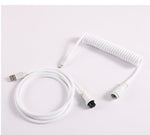 "Chubby" USB To Type C Spring Keyboard Cable