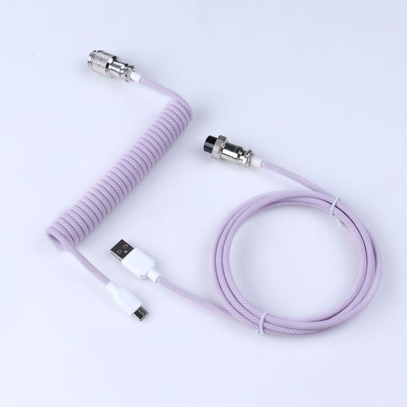"Chubby" USB To Type C Spring Keyboard Cable