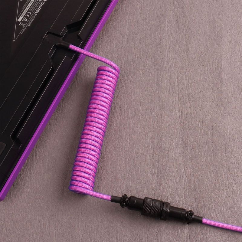 "Chubby" USB To Type C Spring Keyboard Cable