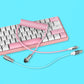 "Chubby" USB To Type C Spring Keyboard Cable