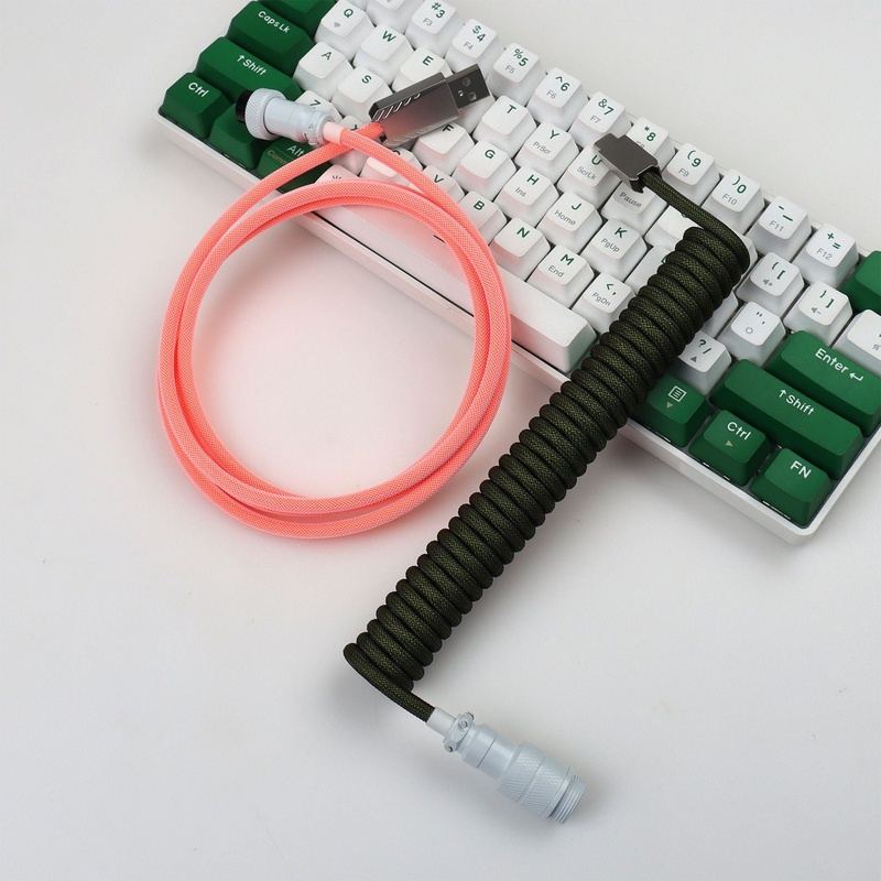 "Chubby" USB To Type C Spring Keyboard Cable - LANO-20850