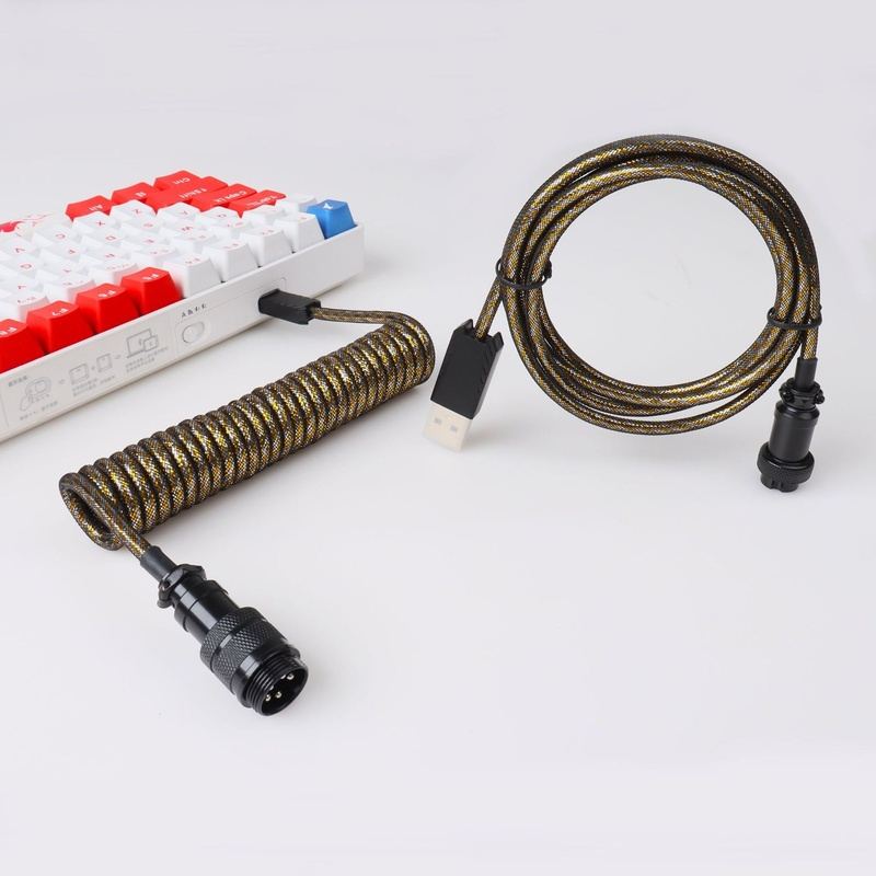"Chubby" USB To Type C Spring Keyboard Cable - LANO16D17