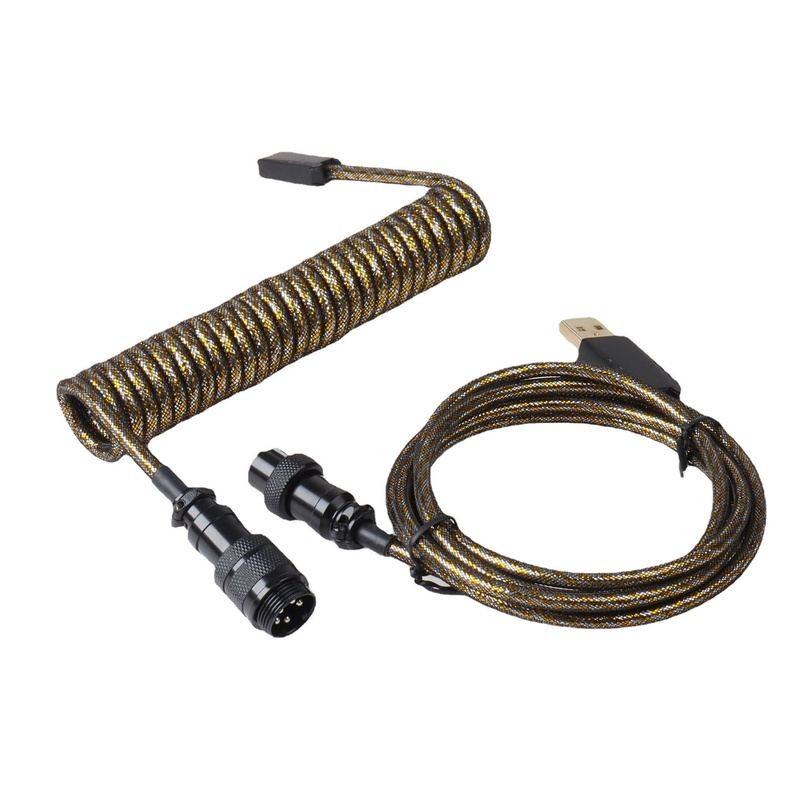 "Chubby" USB To Type C Spring Keyboard Cable - LANO16D17