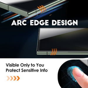 ChubbyShield Curve – Samsung S22Ultra/S23Ultra用プライバシースクリーンプロテクター（指紋認証＆超簡単インストールボックス付き）