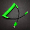 「カラーブロック チャビー」春の新充電ケーブル - Green+Black [Christmas Exclusive]