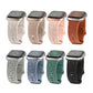 "Colorful Flower Carving" Silicone Embossed Band For Apple Watch