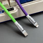 Colour-blocking Type-C Car Keyboard Charging Cable