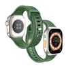 Apple Watch用ダイヤモンド柄無地シリコンバンド - 緑