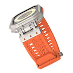 Double Buckle Silicone Band With Zinc Alloy Connector For Apple Watch