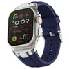 Apple Watch用贅沢なAPシリコンスポーツバンド - 青い