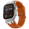 Apple Watch用贅沢なAPシリコンスポーツバンド - オレンジ