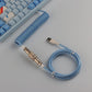 "Chubby" USB To Type C Spring Keyboard Cable
