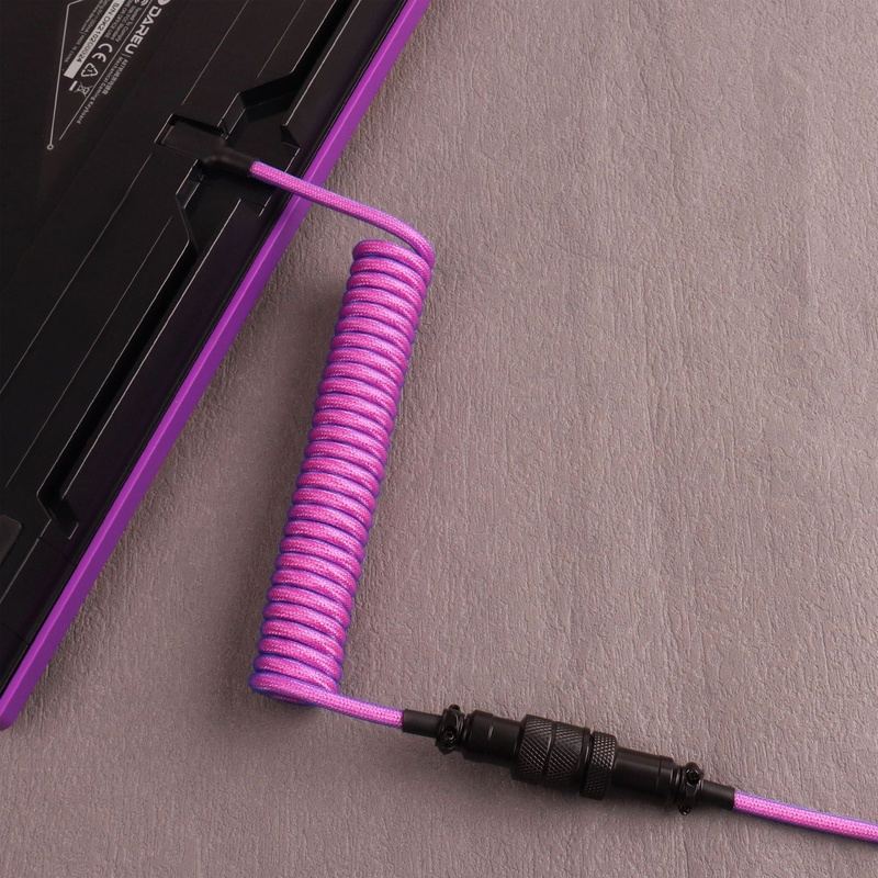 "Chubby" USB To Type C Spring Keyboard Cable