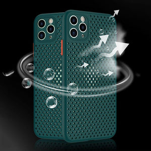 Honeycomb Hollow Heat Dissipation Soft Case For iphone