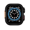 「瞬時に超変身」Apple Watch用ワンピース合金ベゼルケース - 黒
