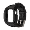 「一体型バンド」通気性のあるオールインクルーシブTPUループ、Apple Watch用 - 黒