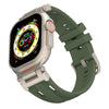 Apple Watch用メカデュアルホールシリコンバンド - ミリタリーグリーン