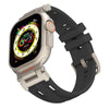 Apple Watch用メカデュアルホールシリコンバンド - 黒