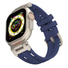 Apple Watch用メカデュアルホールシリコンバンド - ミッドナイトブルー