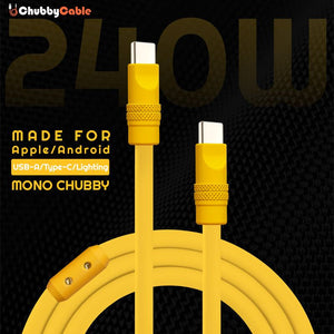 "Mono Chubby" Solid Color Silicone Charge Cable