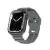 Apple Watch用 マウンテニアリング シリコン モノクロバンド - グレー