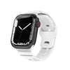 Apple Watch用 マウンテニアリング シリコン モノクロバンド - 白