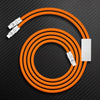 「チャビー」2 IN 1 100W充電ケーブル - オレンジ