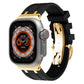 NEW AP Thick Silicone Band With Butterfly Buckle For Apple Watch