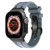 AP Apple Watch用バタフライバックル付き厚手シリコンバンド（新商品） - グレー