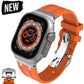 NEW AP Thick Silicone Band With Butterfly Buckle For Apple Watch