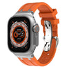 AP Apple Watch用バタフライバックル付き厚手シリコンバンド（新商品） - オレンジ