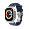 AP Apple Watch用チタンアダプター付き厚手シリコンバンド - 青い