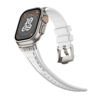 Apple Watch用高弾性シリコンステンレススチールバンド
