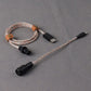 "Chubby" USB To Type C Spring Keyboard Cable