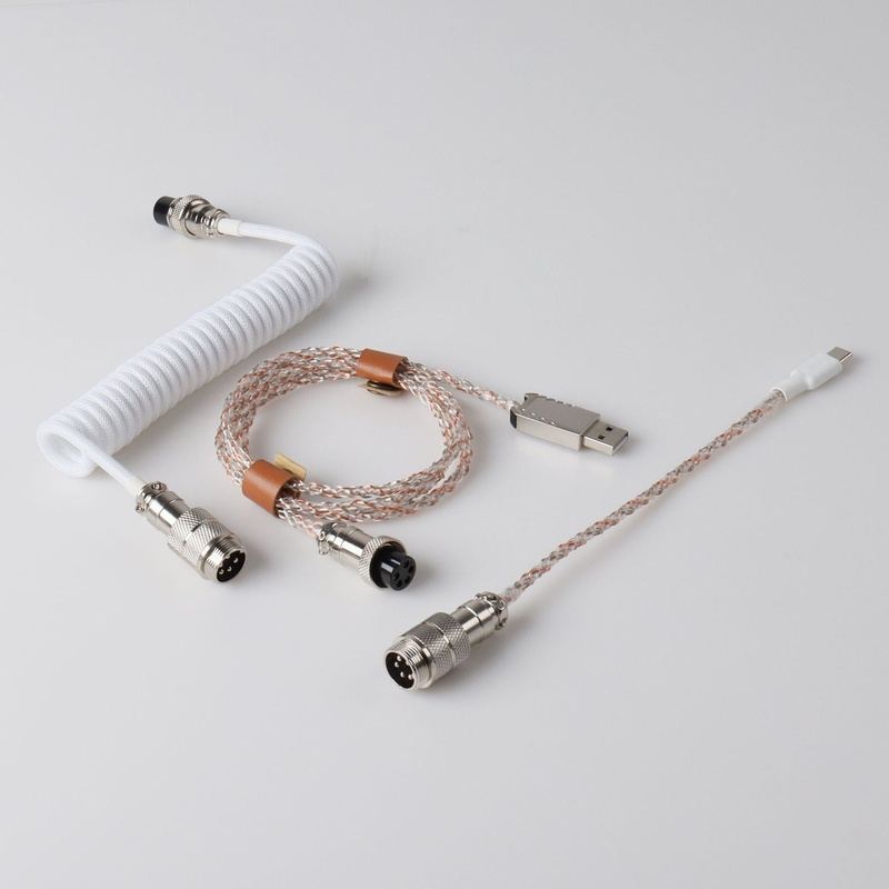 "Chubby" USB To Type C Spring Keyboard Cable
