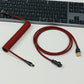 "Chubby" USB To Type C Spring Keyboard Cable