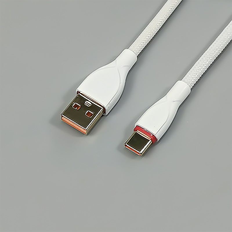 "Chubby" USB To Type C Spring Keyboard Cable