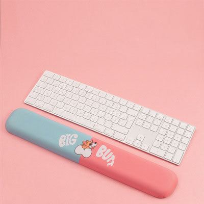 「チャビーコンフォート」シリコンキーボードリストレスト＆マウスパッドセット - かわいいペット