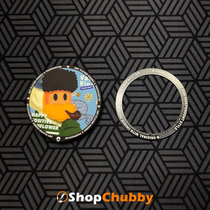 「ChubbySnap」ゴッホ風エディション 3 in 1 スマホグリップ - あらゆるスマホに対応