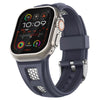 Apple Watch用「スポーツバンド」グリッド中空シリコンバンド - グレー