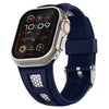 Apple Watch用「スポーツバンド」グリッド中空シリコンバンド - 紺