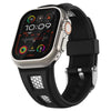 Apple Watch用「スポーツバンド」グリッド中空シリコンバンド - 黒