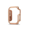 TPU亜鉛合金メタルフレームオールインクルーシブApple Watch用保護ケース - ローズゴールド