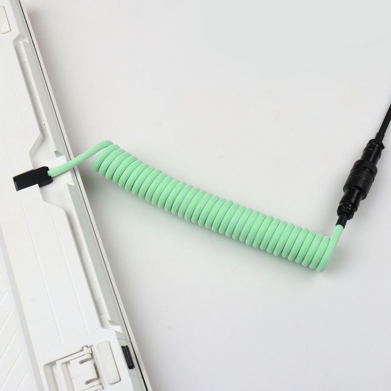"Chubby" USB To Type C Spring Keyboard Cable