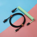 "Chubby" USB To Type C Spring Keyboard Cable