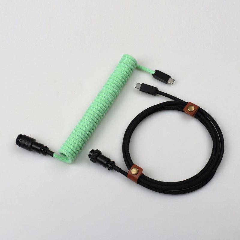 "Chubby" USB To Type C Spring Keyboard Cable