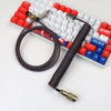 「チャビー」USB-Type Cスプリングキーボードケーブル - レインボーブラック